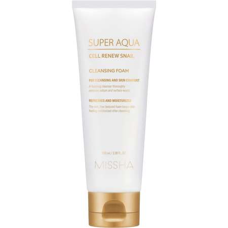 Пенка для умывания MISSHA Super Aqua Cell Renew с секрецией улитки 100 мл