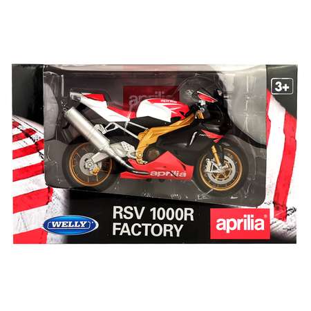 Мотоцикл WELLY 1:10 Aprilia RSV 1000 R Factory красный