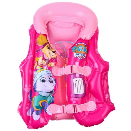 Жилет Paw Patrol надувной для плавания детский Щенячий патруль цвет розовый