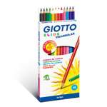 Карандаши цветные GIOTTO Elios Tri 12цветов 275800