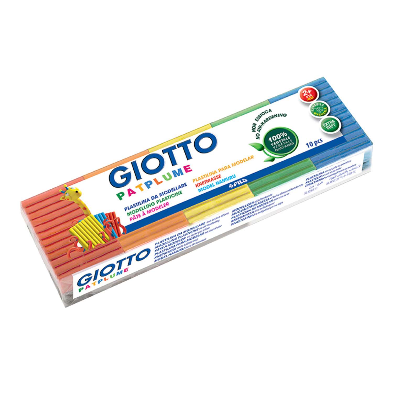 Пластилин GIOTTO PATPLUM 10 цв 20 гр. - фото 1