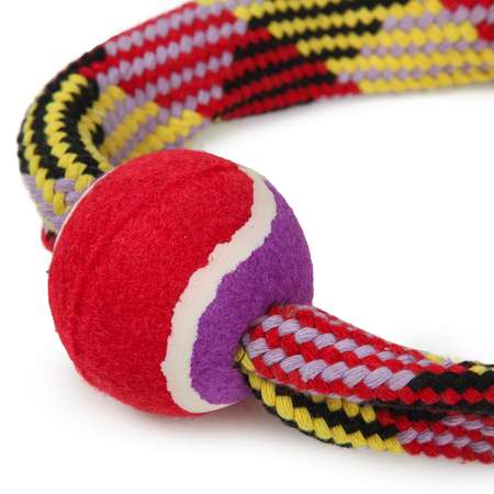 Игрушка для собак Barbaks Канат-мячик теннисный средний 23*9.7*7.5см Разноцветный