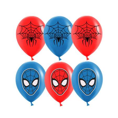 Воздушные шары Riota Человек-паук 30 см 15 шт