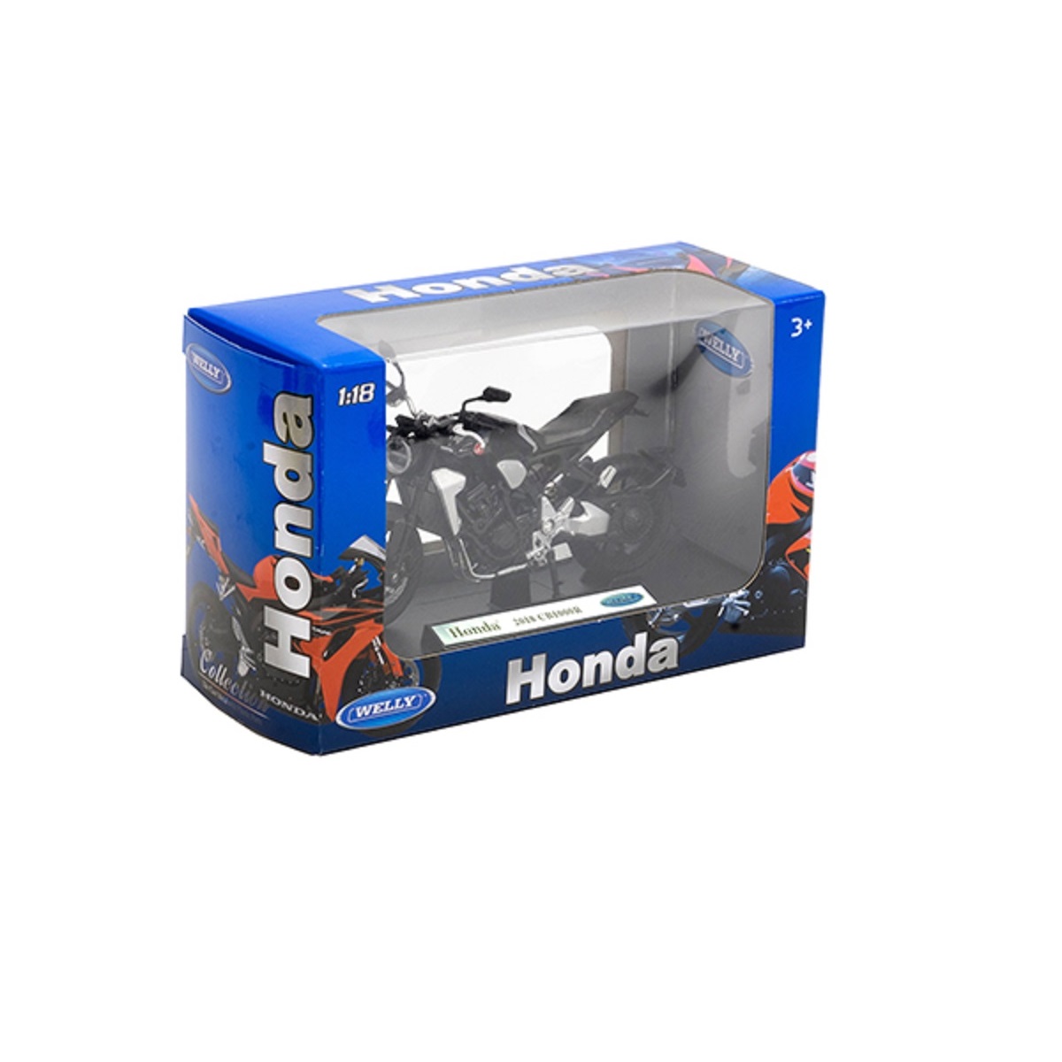 Мотоцикл Welly Honda 1:18 инерционный 12852P - фото 2