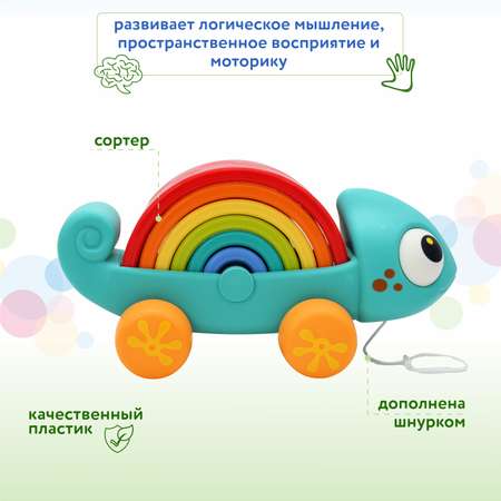 Игрушка Baby Go каталка-сортер Хамелеон OTG0952631