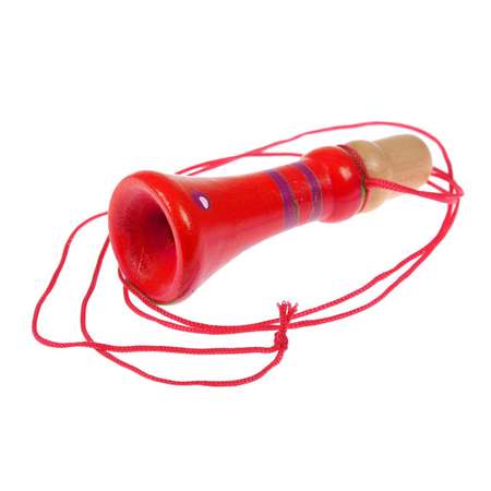 Свисток-дудочка Bradex деревянный на шнурке Красный DE 0531
