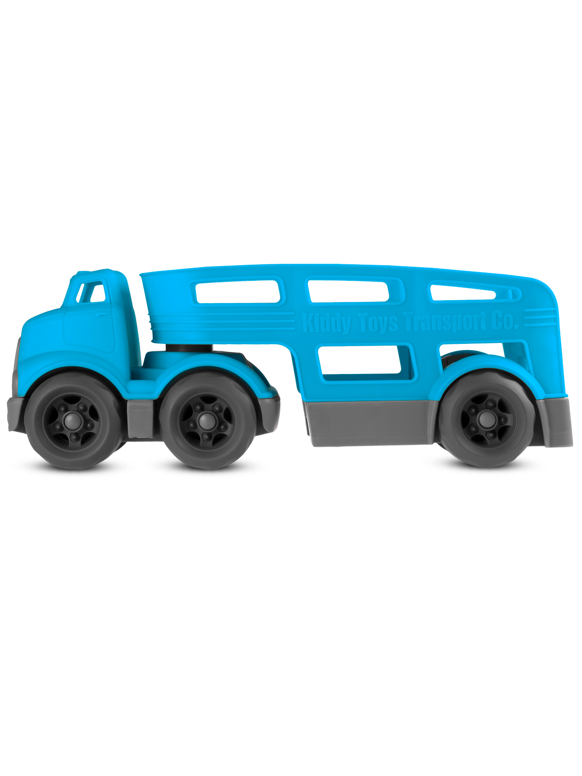 Машинка ДЖАМБО Трейлер голубой в коробке JB5300602 - фото 15