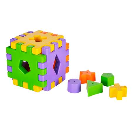 Игрушка развивающая Жирафики сортер Кубик 12 деталей