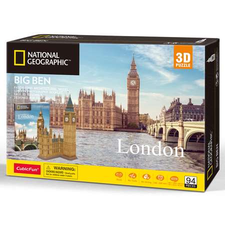 Пазл CubicFun National Geographic Биг-Бен 3D 94детали DS0992h