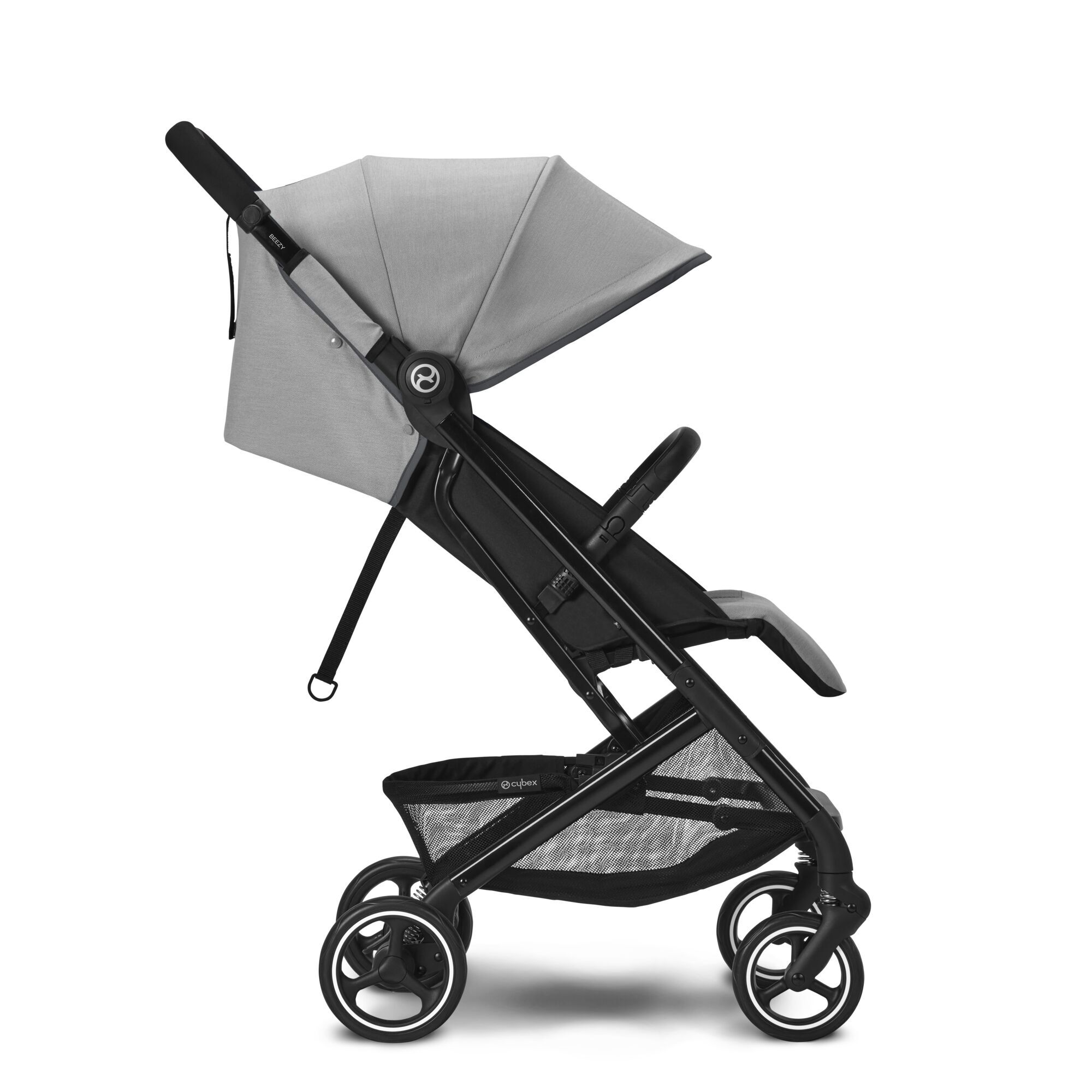 Коляская детская Cybex Beezy Lava Grey с дождевиком и бампером - фото 2