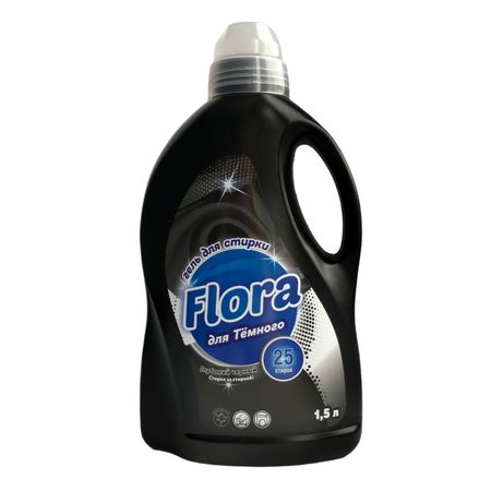 Гель Flora для стирки 1500 мл Black