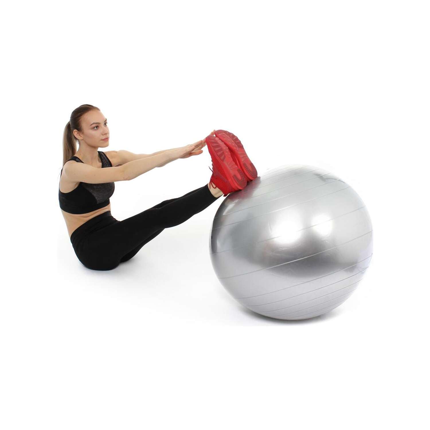 Фитбол мяч гимнастический Bradex для спорта и фитнеса 75 см - фото 11