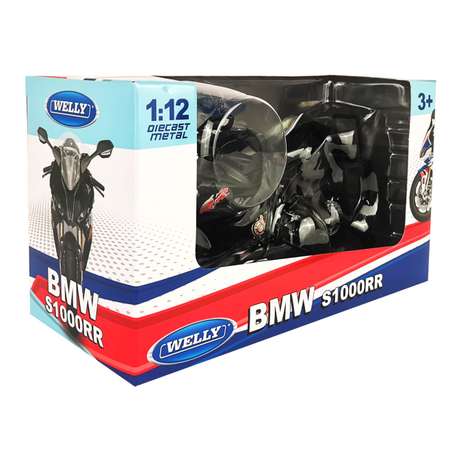 Мотоцикл Welly 1:12 BMW S1000 RR черный