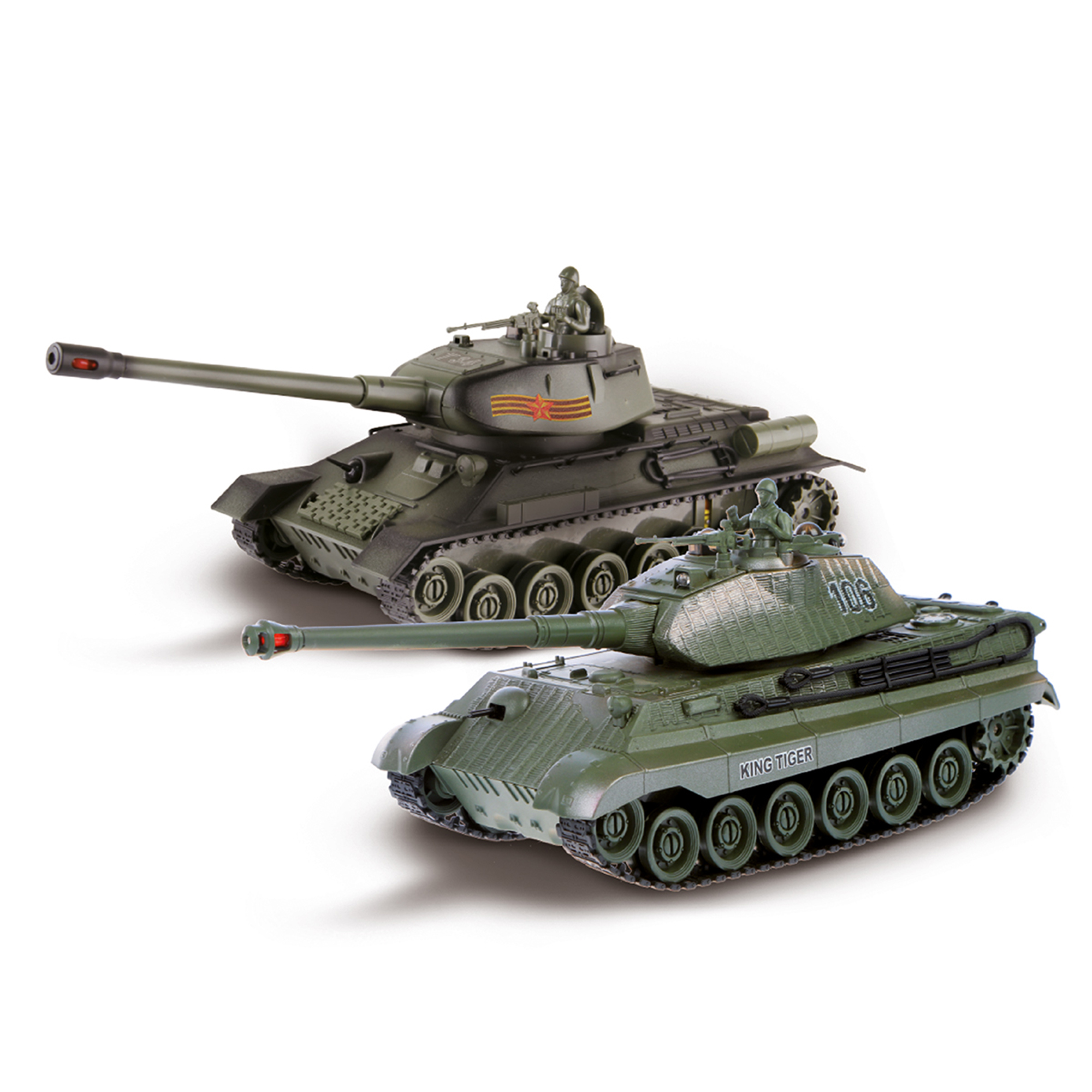 Танк РУ CROSSBOT Т-34 и king tiger 1:24 - фото 9