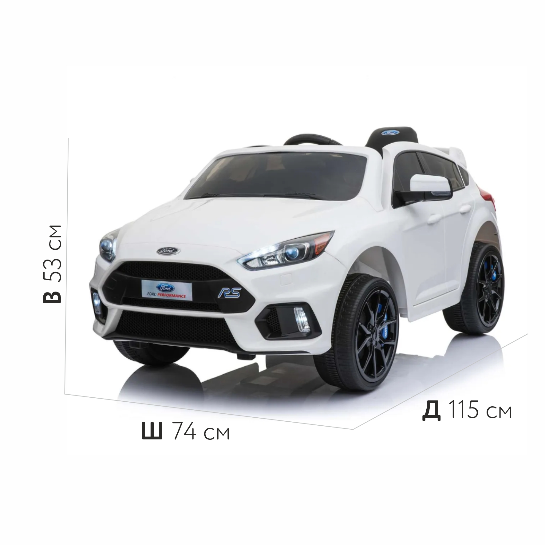 Электромобиль Kreiss РУ Ford Focus Rs 8130024-2BR купить по цене 20999 ₽ в  интернет-магазине Детский мир