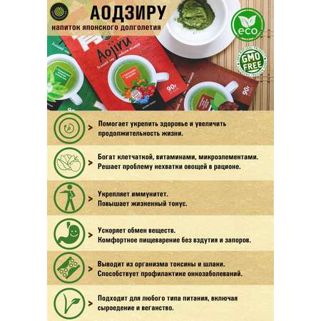 Аодзиру Тайга GREENJUICELAB с натуральными экстрактами таёжных ягод и витамином C