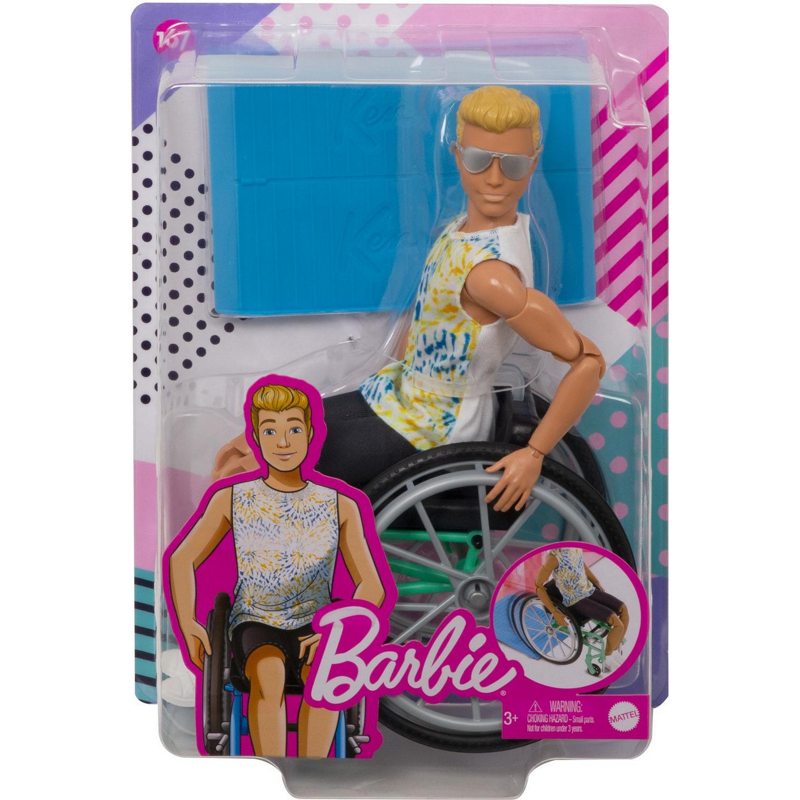 Кукла Barbie Игра с модой Кен в инвалидном кресле GWX93 купить по цене 2799  ₽ в интернет-магазине Детский мир