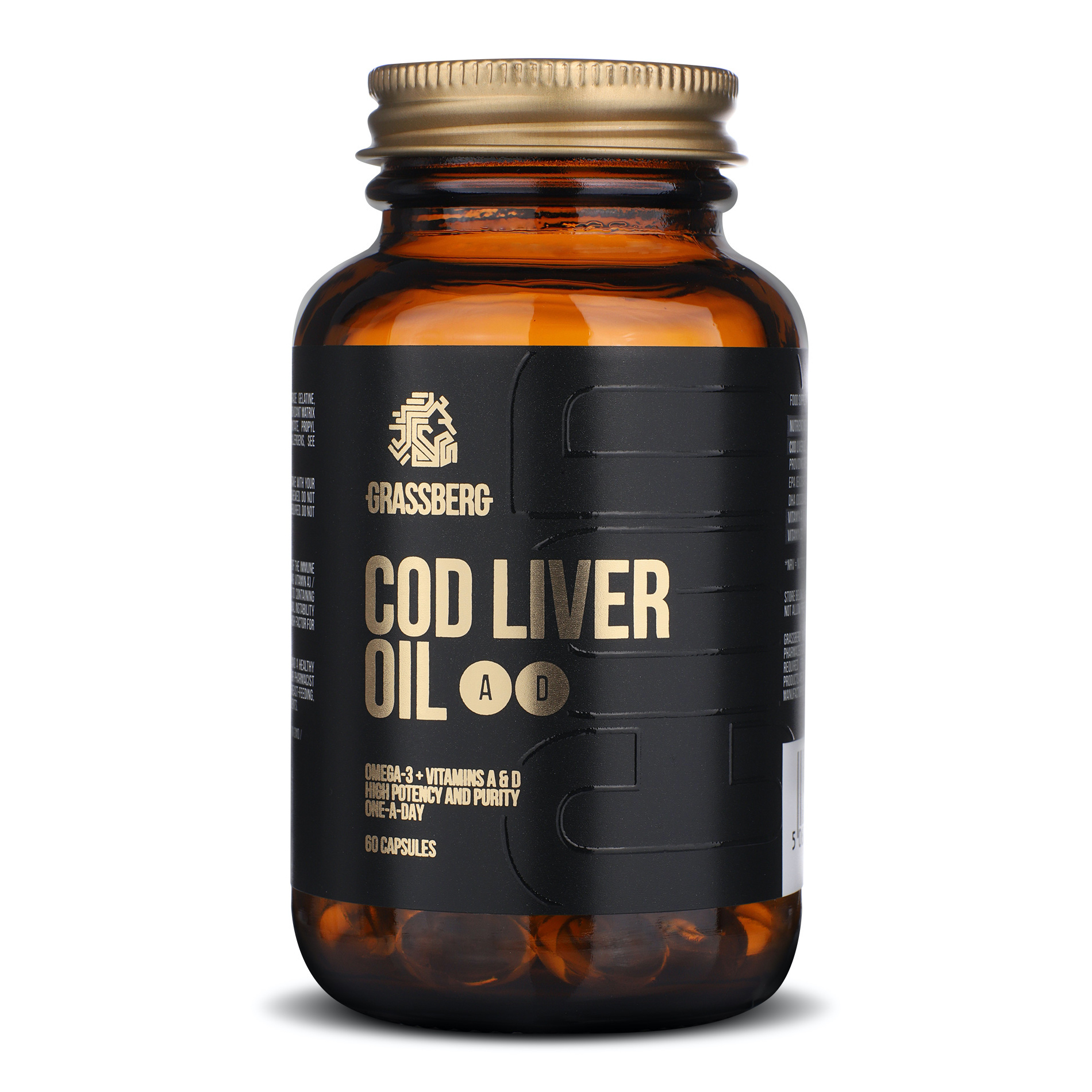 Омега Grassberg Cod Liver Oil 410мг*60капсул - фото 1