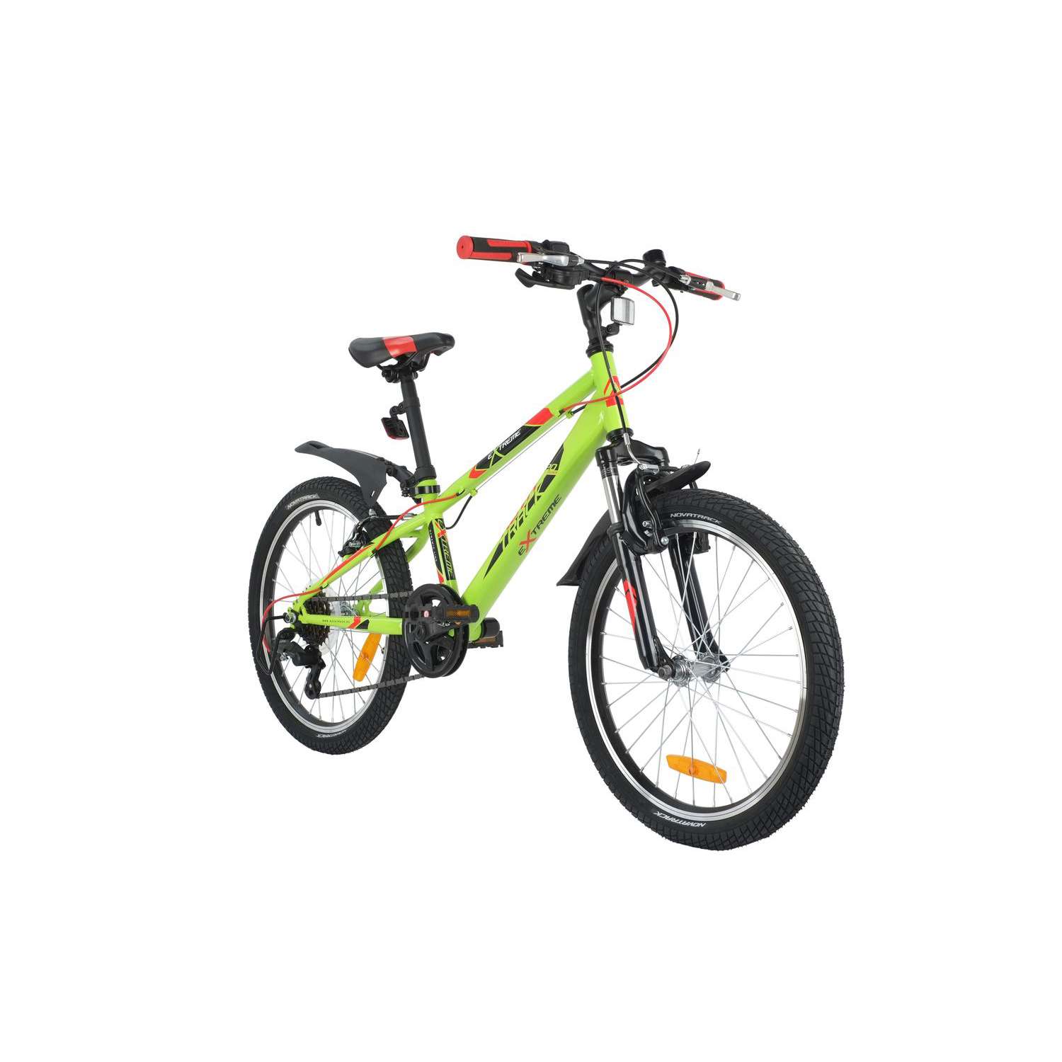 Велосипед NOVATRACK Extreme 6.V 20 зеленый - фото 2