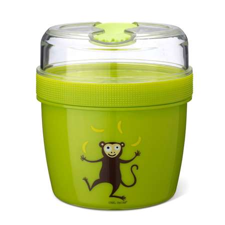 Ланч-бокс Carl Oscar N ice Cup Monkey Giraffe лайм