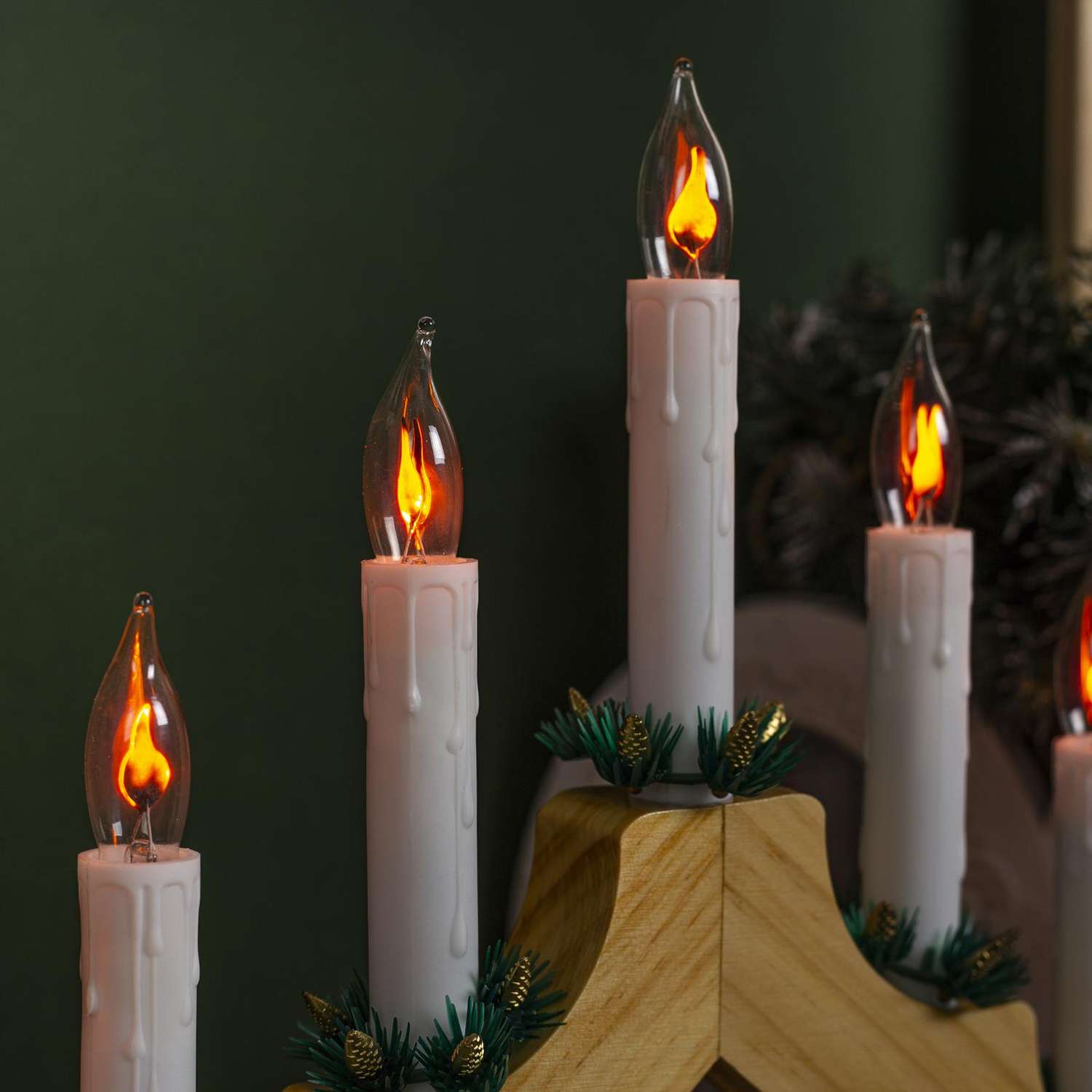 Лампа Sima-Land светодиодная для рождественской горки 0.35 Вт цоколь Е10 теплый белый 2 шт - фото 6