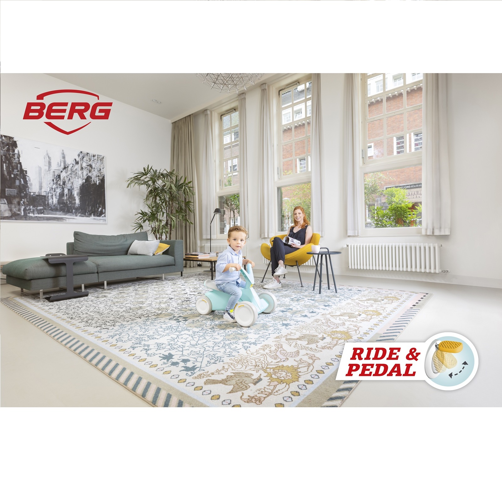 Веломобиль BERG GO2 Mint - фото 4