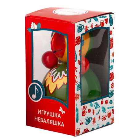 Попугай-Неваляшка Котовские неваляшки музыкальная игрушка 15 см
