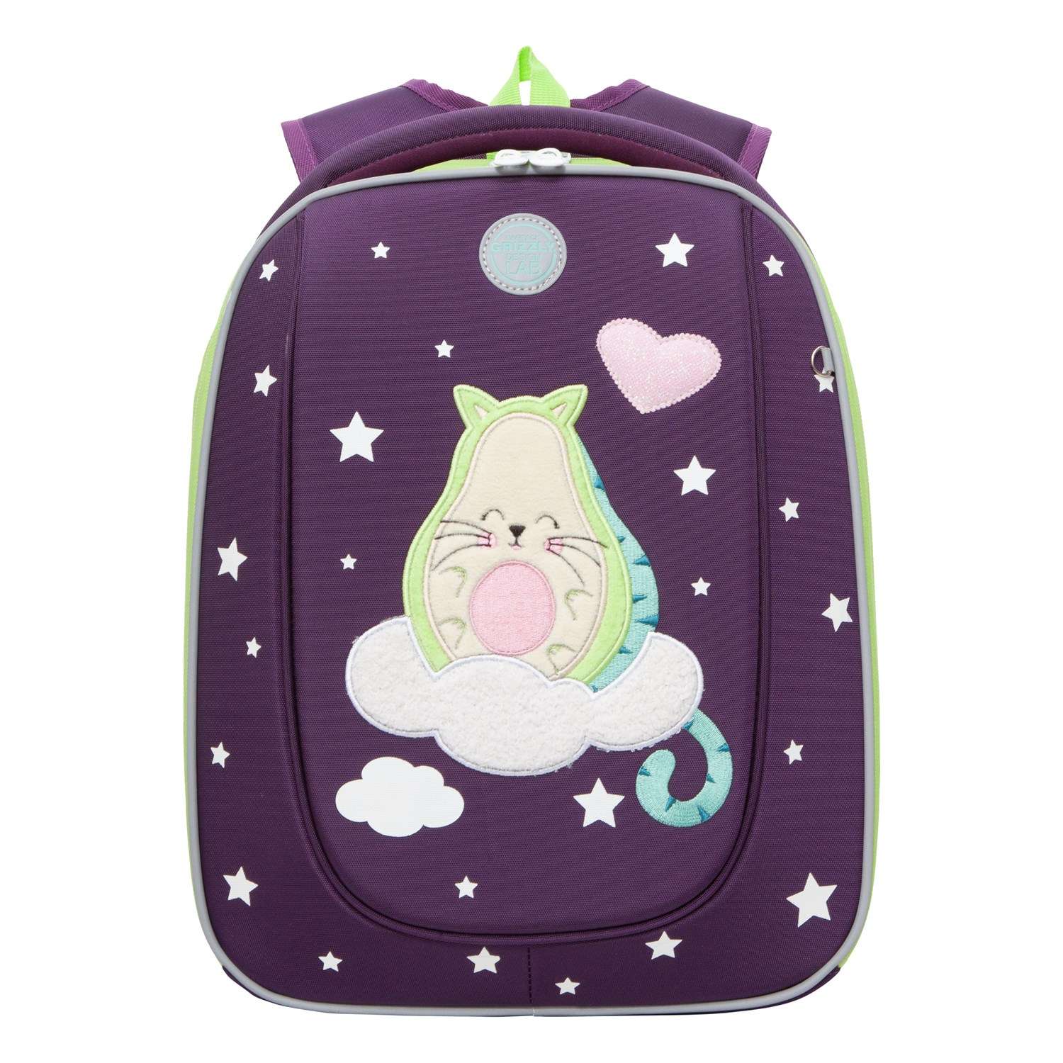 Рюкзак школьный Grizzly Фиолетовый RAf-292-11/2 - фото 2