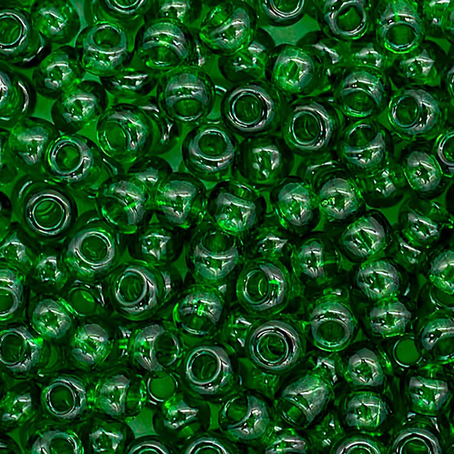 Бисер Preciosa чешский прозрачный 10/0 20 гр Прециоза 50120 зеленый - фото 3