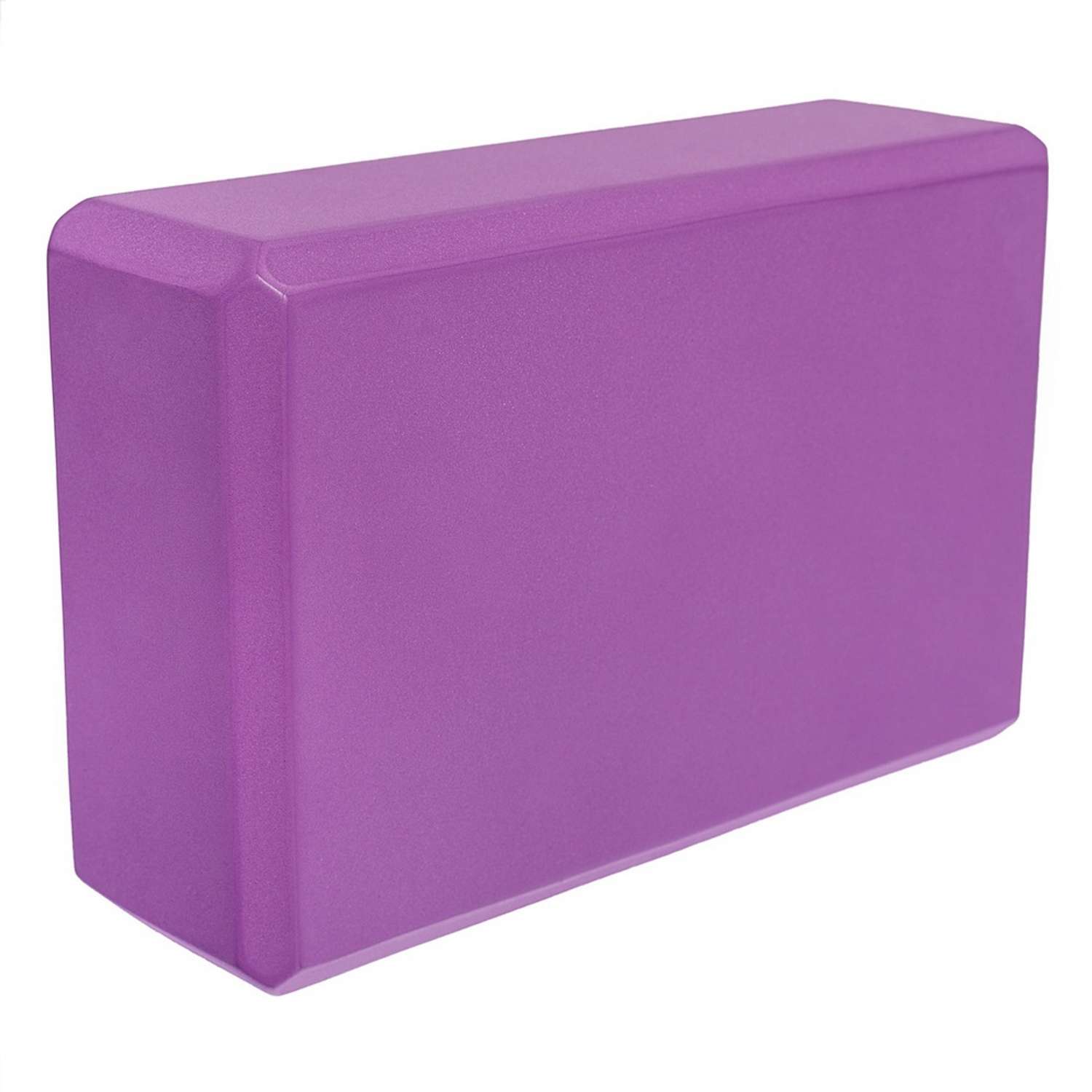 Блок для йоги STRONG BODY фиолетовый - фото 2
