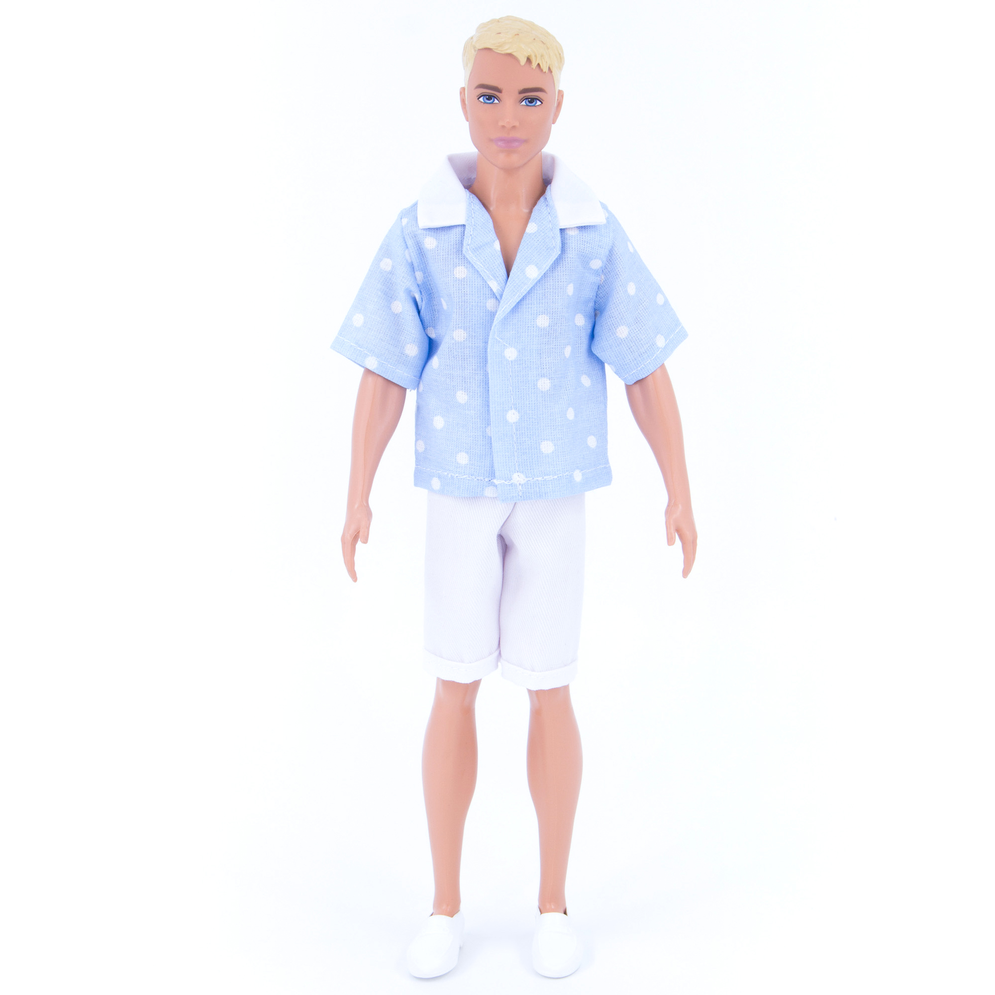 Набор летней одежды Модница для куклы 29-30 см голубой-белый 1417голубой-белый - фото 1