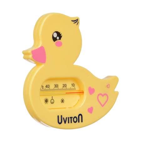 Термометр для воды Uviton для купания новрожденных арт Уточка желтая