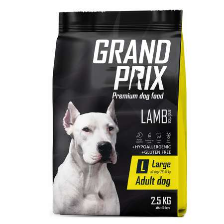 Корм для собак Grand Prix Large Adult ягненок 2.5кг