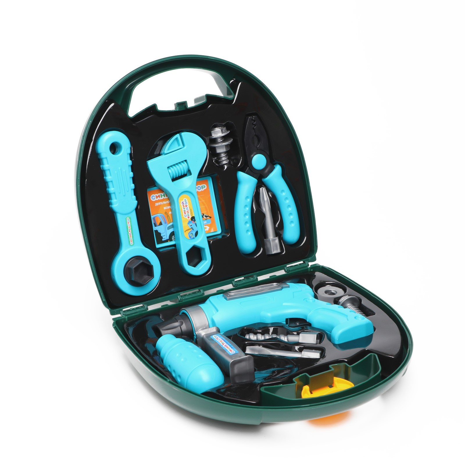 Игровой набор Синий трактор инструментов в чемоданчике - фото 1