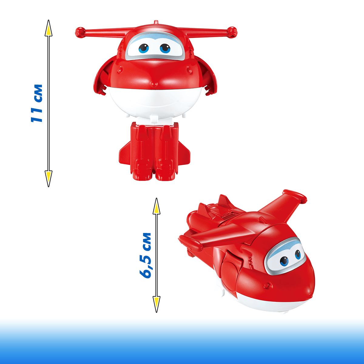 Фигурка Super Wings Робот трансформер Джетт 11 см - фото 2