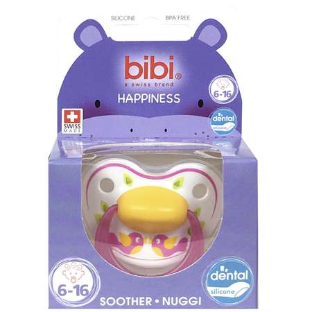 Пустышка Bibi Premium Dental Happiness PlayWithUs 6-16 мес в ассортименте