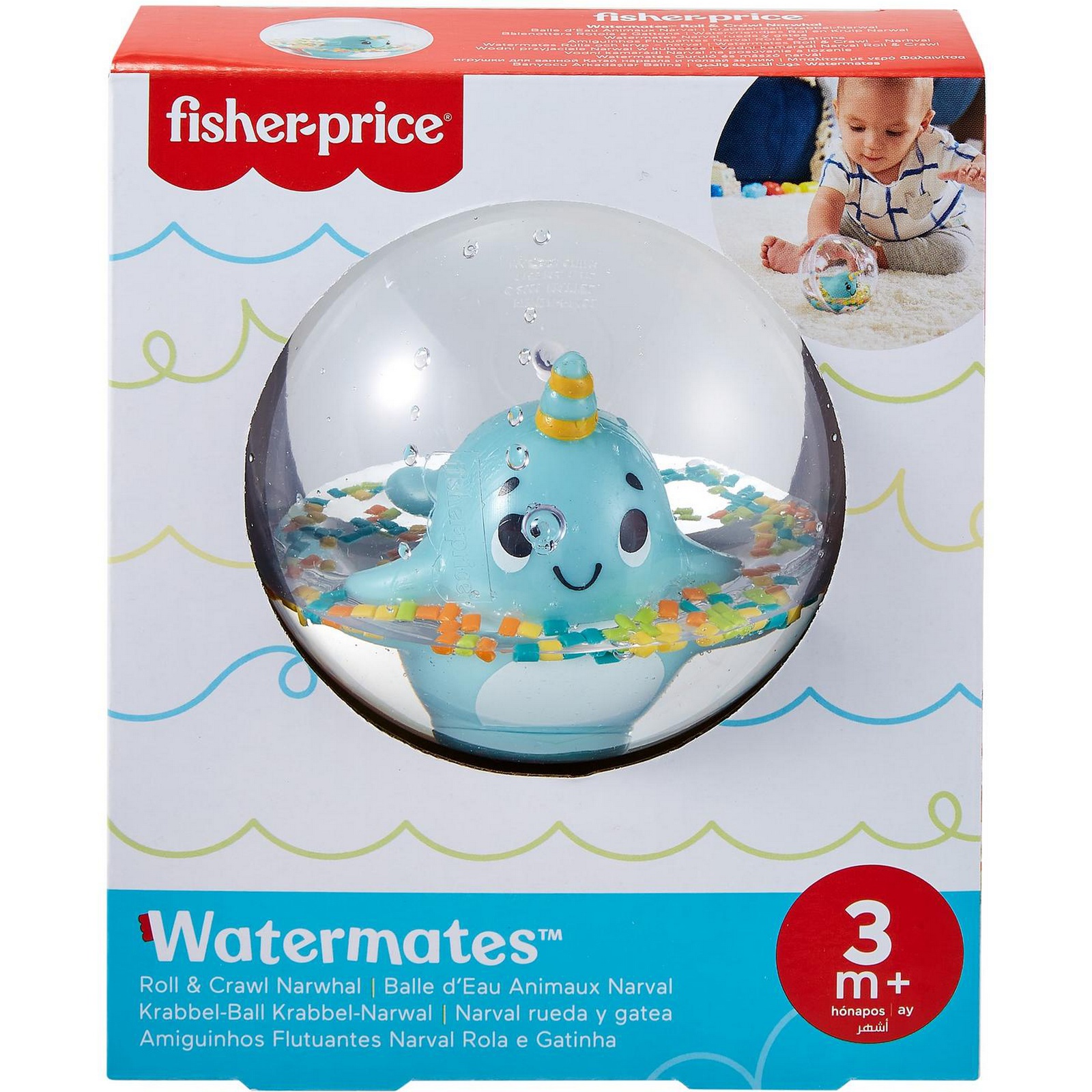 Игрушка Fisher Price Водные друзья Нарвал GRT67 - фото 2