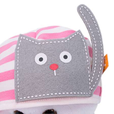 Мягкая игрушка BUDI BASA Ли-Ли Baby в шапочке с кошечкой 20 см LB-036