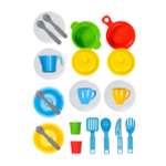 Игрушечная посуда детская Green Plast игровой набор для кухни 23 шт