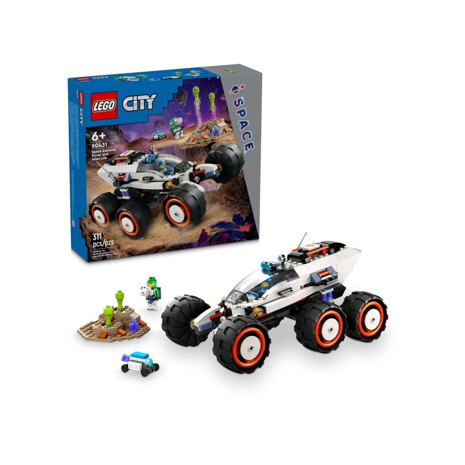 Конструктор LEGO City Ровер Space Explorer и инопланетная жизнь 60431 - фото 1