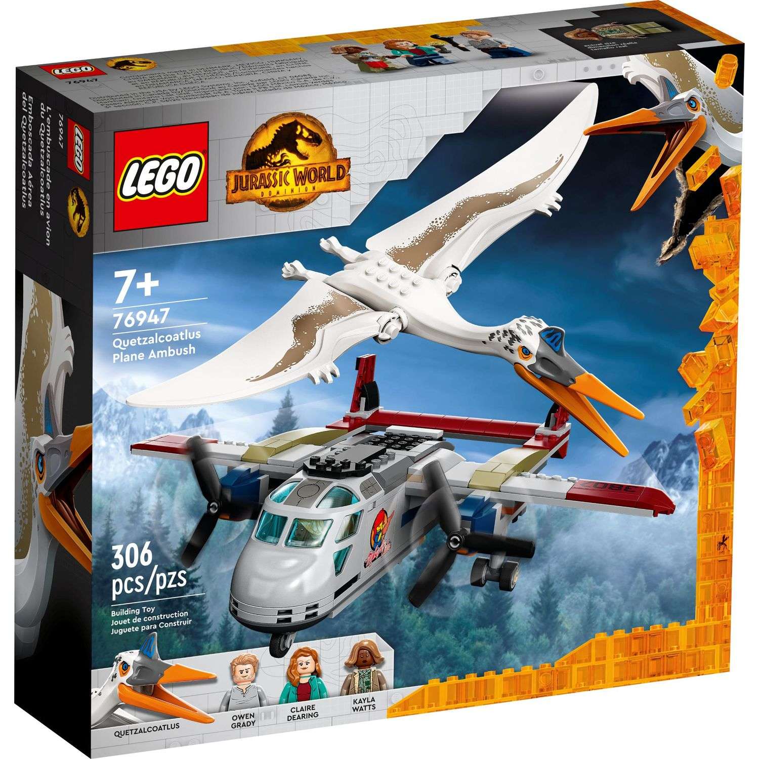 Конструктор LEGO Jurassic World Кетцалькоатль нападение на самолёт 76947 - фото 1