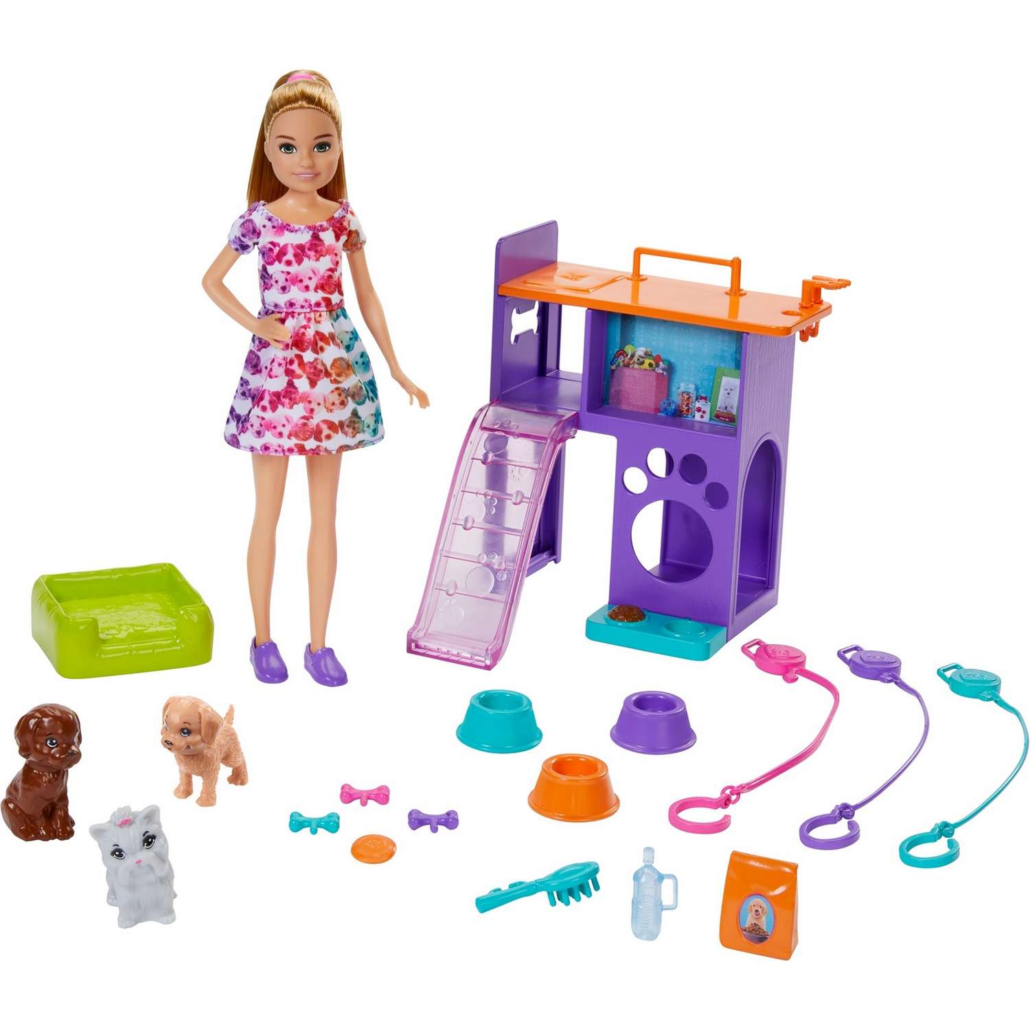 Набор игровой Barbie Семья Стейси с щенками на площадке GFF48 GFF48 - фото 3