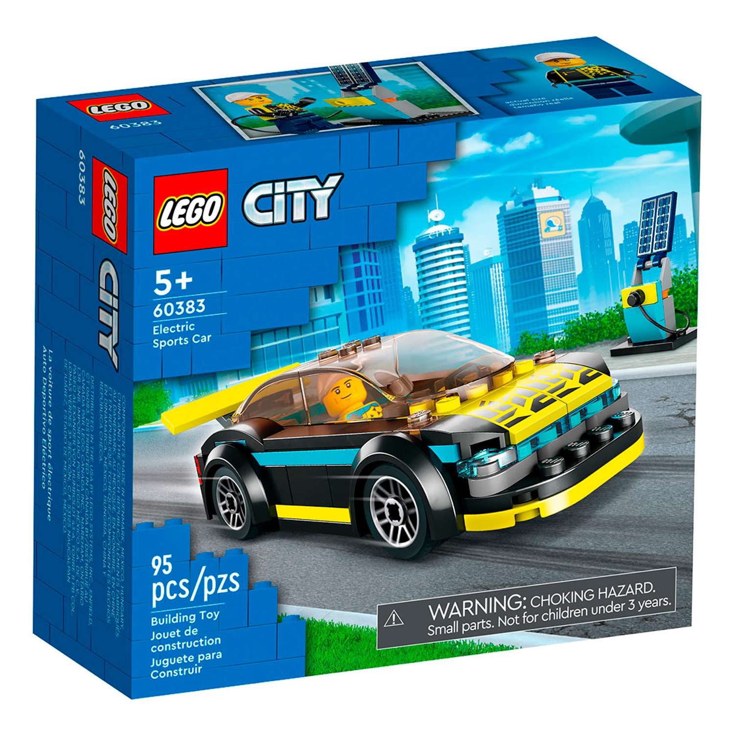 Конструктор детский LEGO City Электрический спорткар 60383 - фото 8