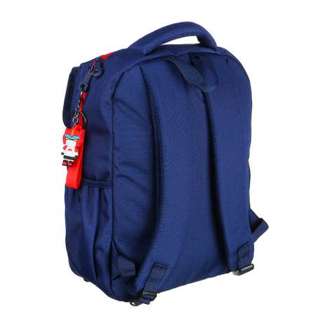 Рюкзак подростковый CLIPSTUDIO с аппликацией в форме лица красно-синий