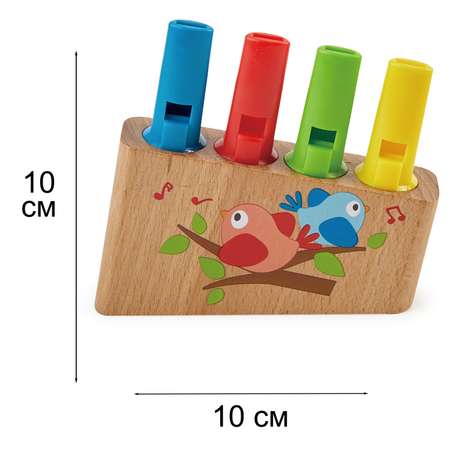 Детская музыкальная игрушка HAPE Разноцветная флейта Пана серия Волшебный звук