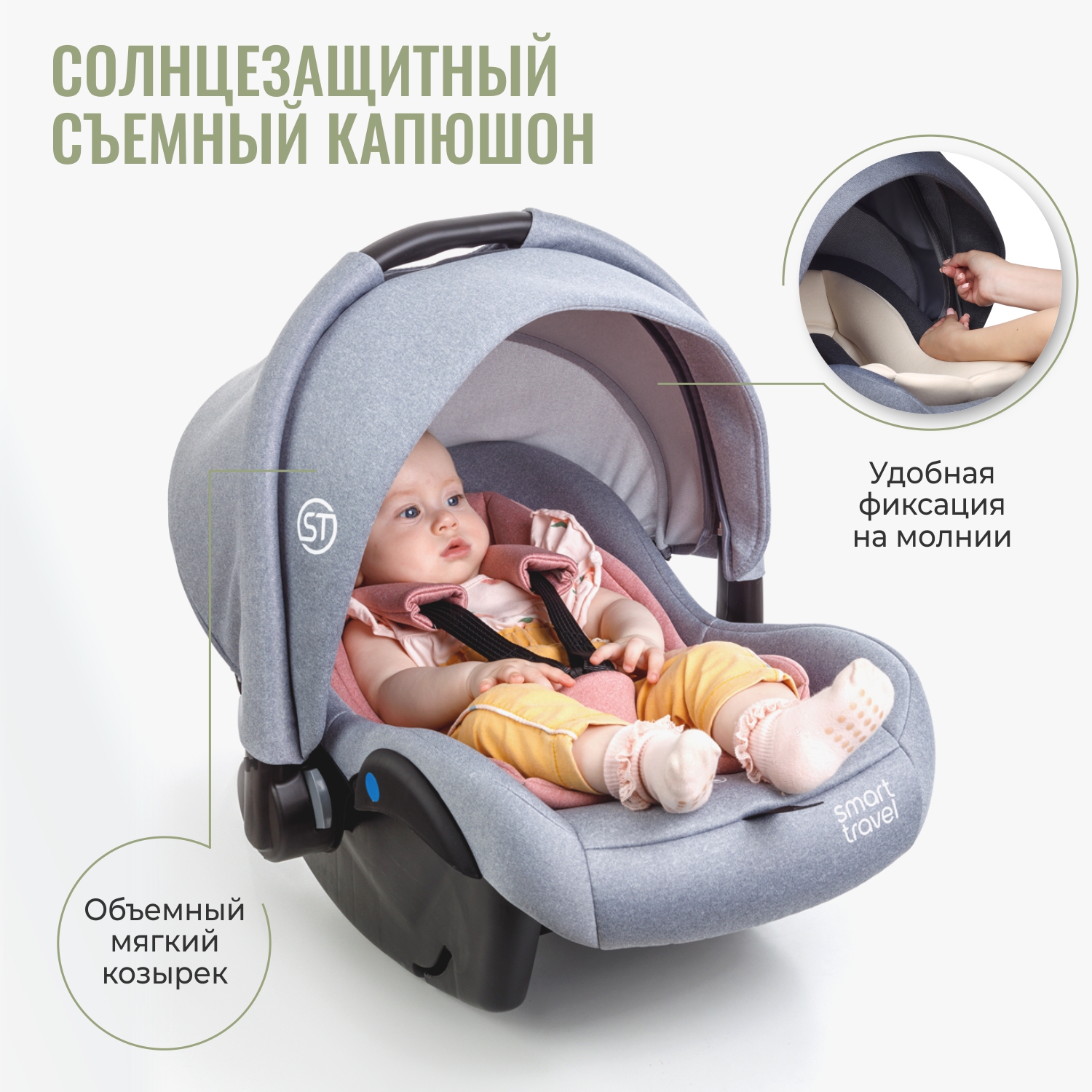 Детское автокресло SmartTravel First Lux Blue - фото 7