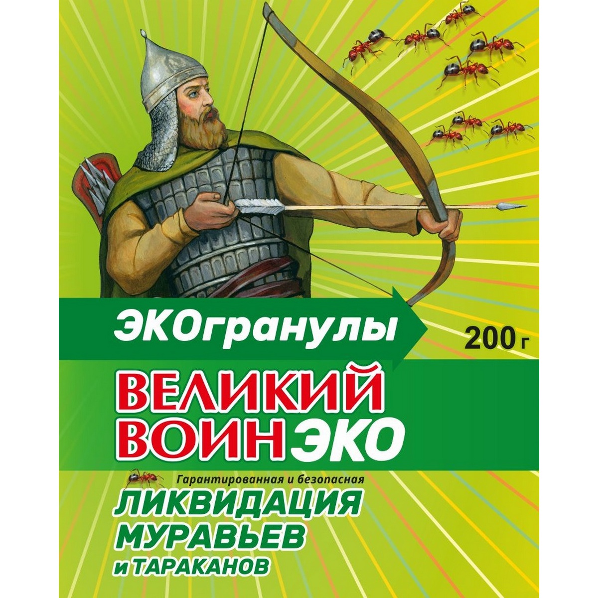 Средство от муравьев Ваше Хозяйство Великий Воин Эко-гранулы 200 г - фото 2