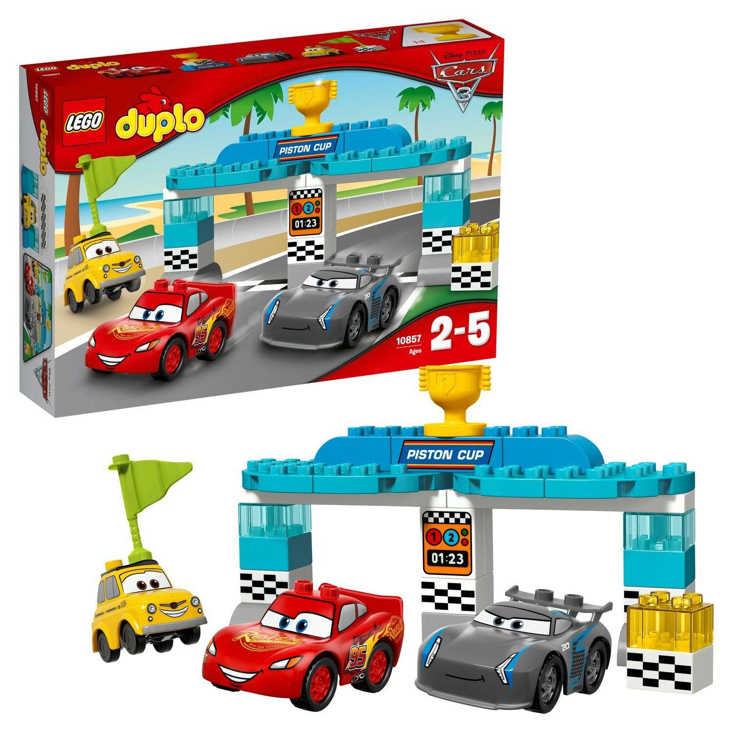 Конструктор LEGO DUPLO Cars TM Гонка за Кубок Поршня (10857) - фото 1