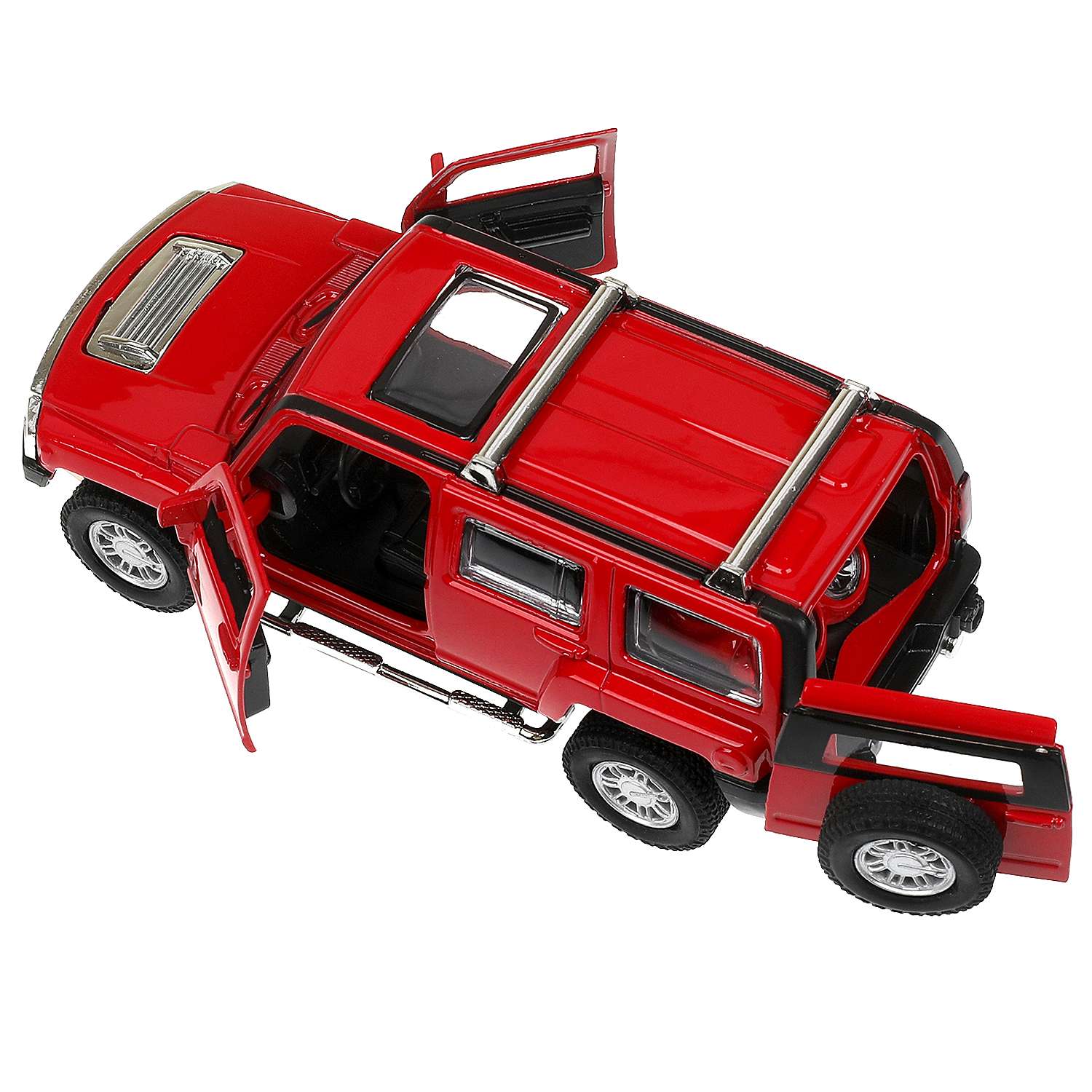 Автомобиль Технопарк Hummer H3 красный 380129 - фото 8