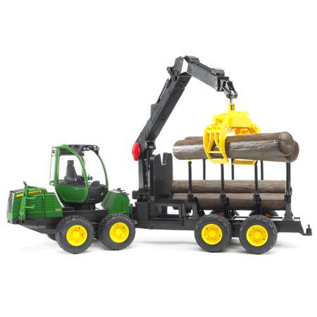 Трактор Bruder John Deere с прицепом